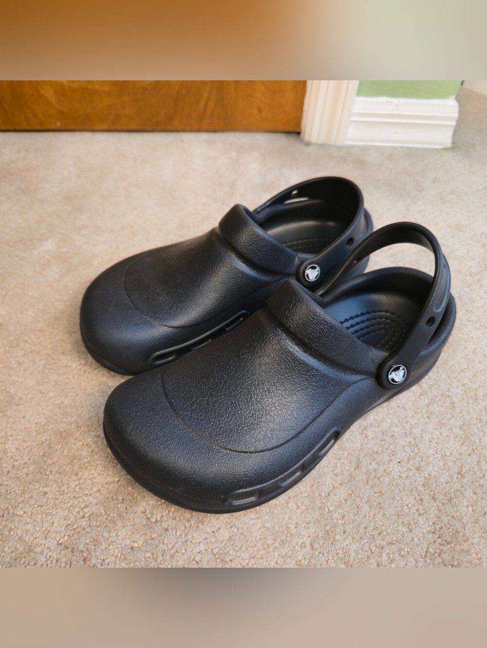 Crocs Bistro Work Clog Shoes Black Slip Resistant Mens Size 8 Women's 11